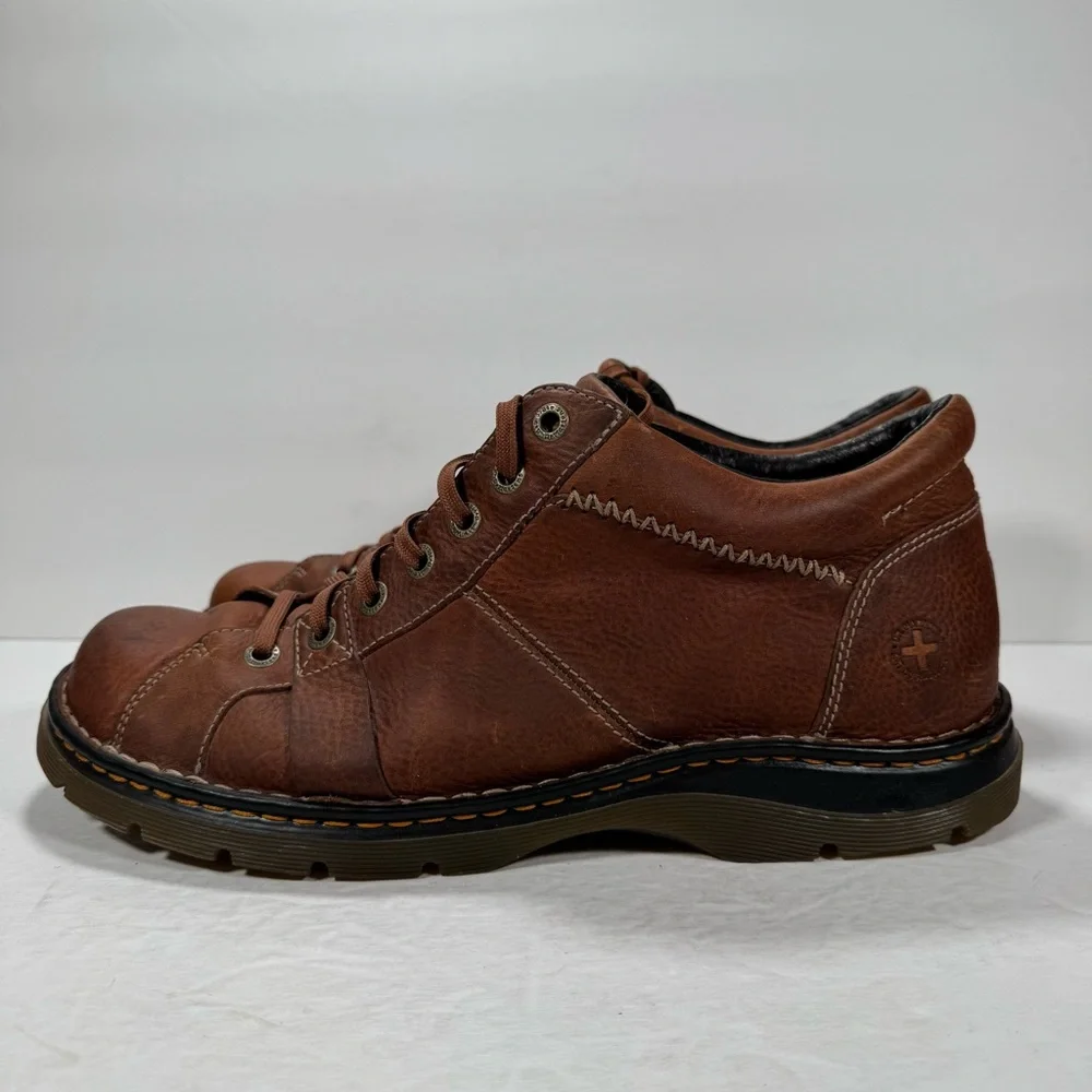 Dr. Martens 12083 Brown Pebbled Leather Chukka Lace Up Boots Men Size 14